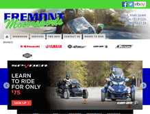 Tablet Screenshot of fremontmotorsports.com